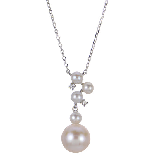 Parkplace Pearls 14KT White Gold Freshwater Pearl Necklace 963092/FWWH-AA