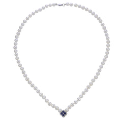Parkplace Pearls 14KT White Gold Freshwater Pearl Necklace 963133/FWWH-AA