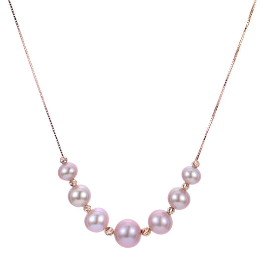 Parkplace Pearls 14KT Rose Gold Freshwater Pearl Necklace 963500/RG-NQ