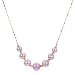 Parkplace Pearls 14KT Rose Gold Freshwater Pearl Necklace 963500/RG-NQ