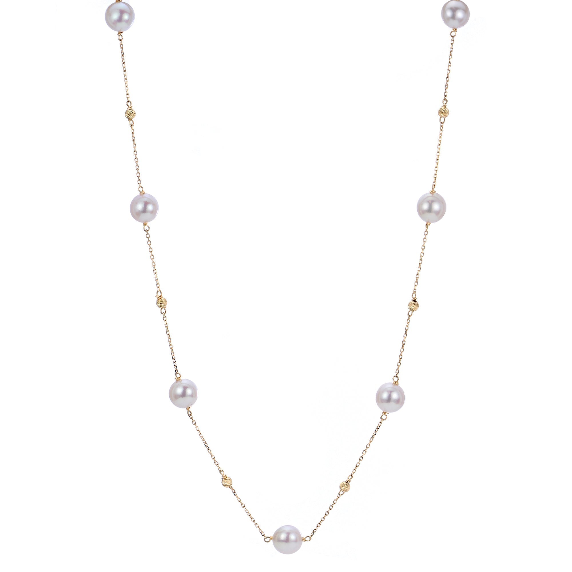Parkplace Pearls 14KT Yellow Gold Akoya Pearl Necklace 963501/A