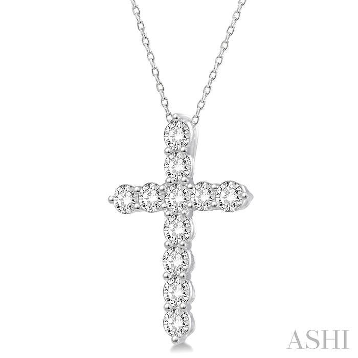 ASHI Cross Diamond Fashion Pendant 96453PPFHPDWG