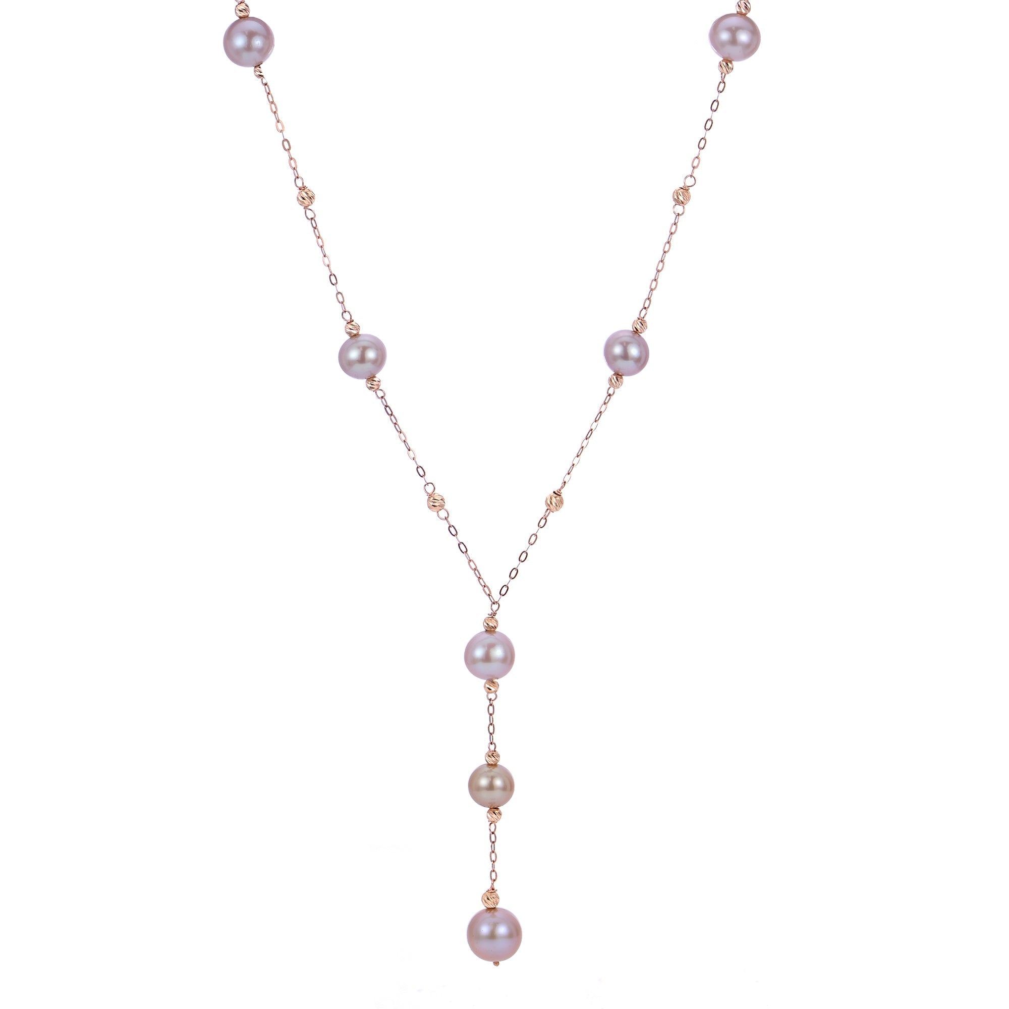 Parkplace Pearls 14KT Rose Gold Freshwater Pearl Necklace 964874/NQ
