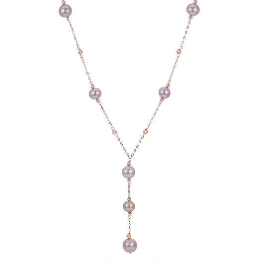 Parkplace Pearls 14KT Rose Gold Freshwater Pearl Necklace 964874/NQ