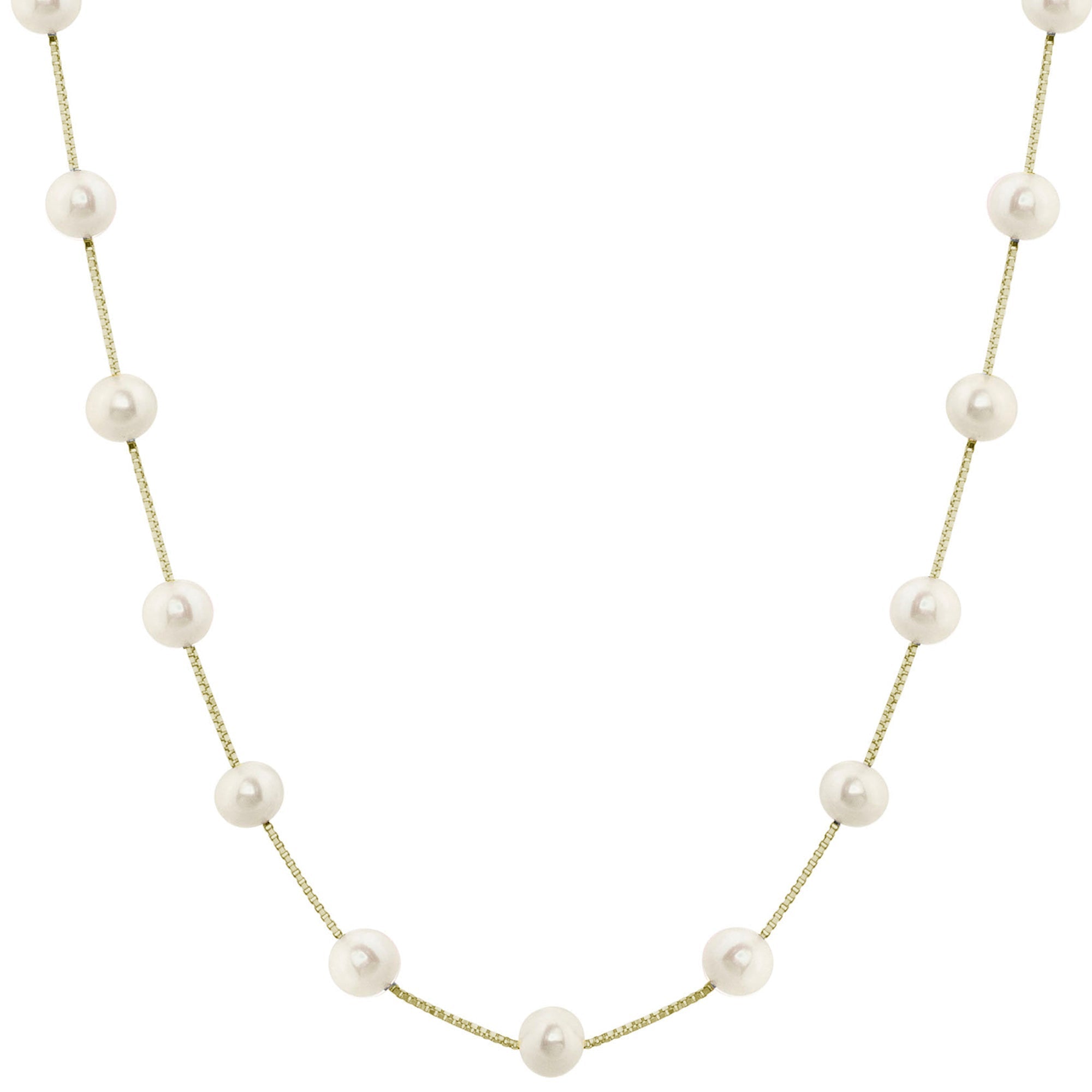 Parkplace Pearls 14KT Yellow Gold Freshwater Pearl Necklace 965257
