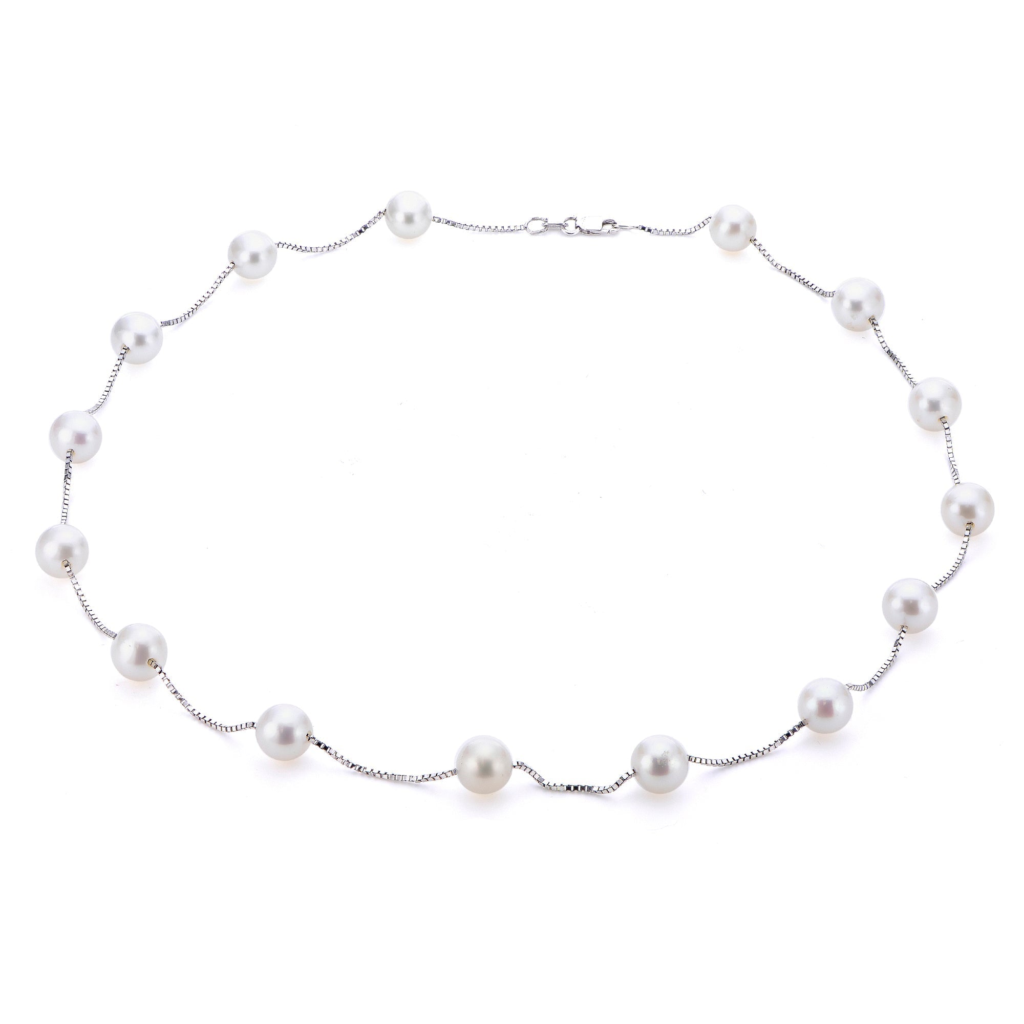 Parkplace Pearls 14KT White Gold Freshwater Pearl Necklace 965258/WH
