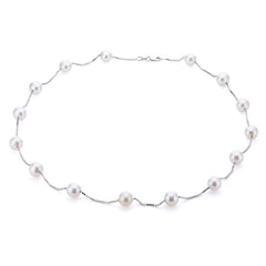 Parkplace Pearls 14KT White Gold Freshwater Pearl Necklace 965258/WH