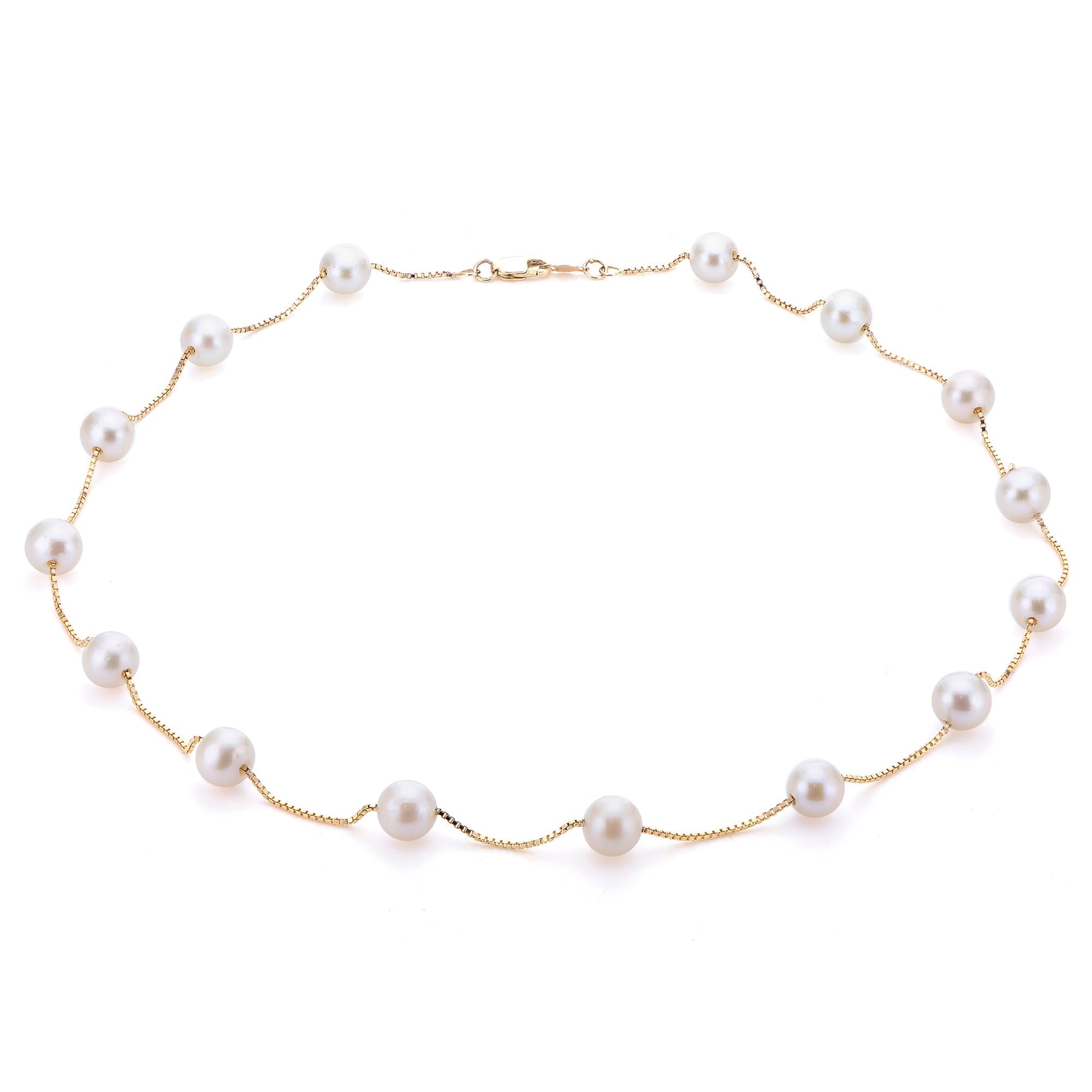 Parkplace Pearls 14KT Yellow Gold Freshwater Pearl Necklace 965258