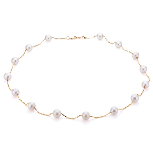 Parkplace Pearls 14KT Yellow Gold Freshwater Pearl Necklace 965258
