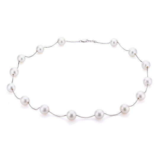 Parkplace Pearls 14KT White Gold Freshwater Pearl Necklace 965285/WH