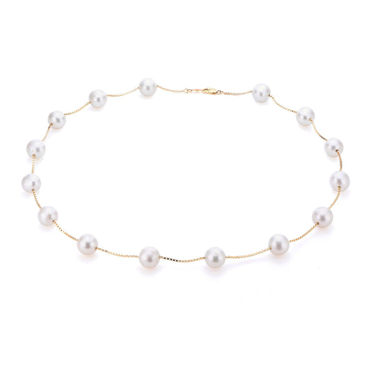 Parkplace Pearls 14KT Yellow Gold Freshwater Pearl Necklace 965285