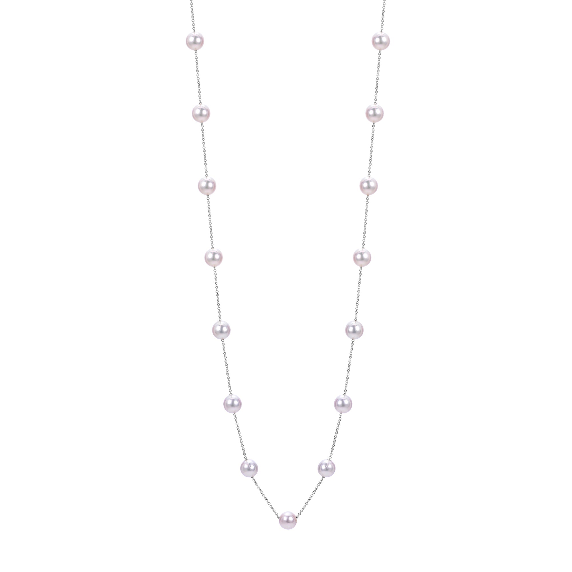 Parkplace Pearls 14KT White Gold Akoya Pearl Necklace 965480/AWH