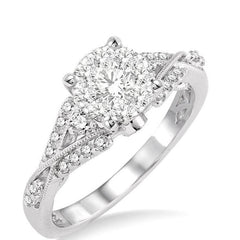 Parkplace Jewelers Round Shape Lovebright Diamond Engagement Ring 135D3PPFVWG-LE