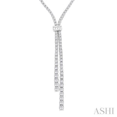ASHI Split Diamond Lariat Y Necklace 965W3PPFGNKWG