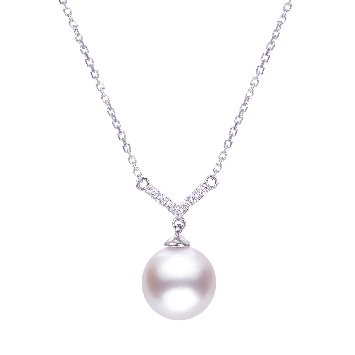 Parkplace Pearls 14KT White Gold Akoya Pearl Necklace 966095/HL