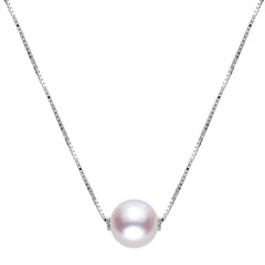 Parkplace Pearls 14KT White Gold Akoya Pearl Solitaire Necklace 966472/AWH
