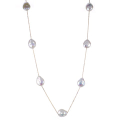 Parkplace Pearls 14KT Yellow Gold Freshwater Keshi Pearl Necklace 966801