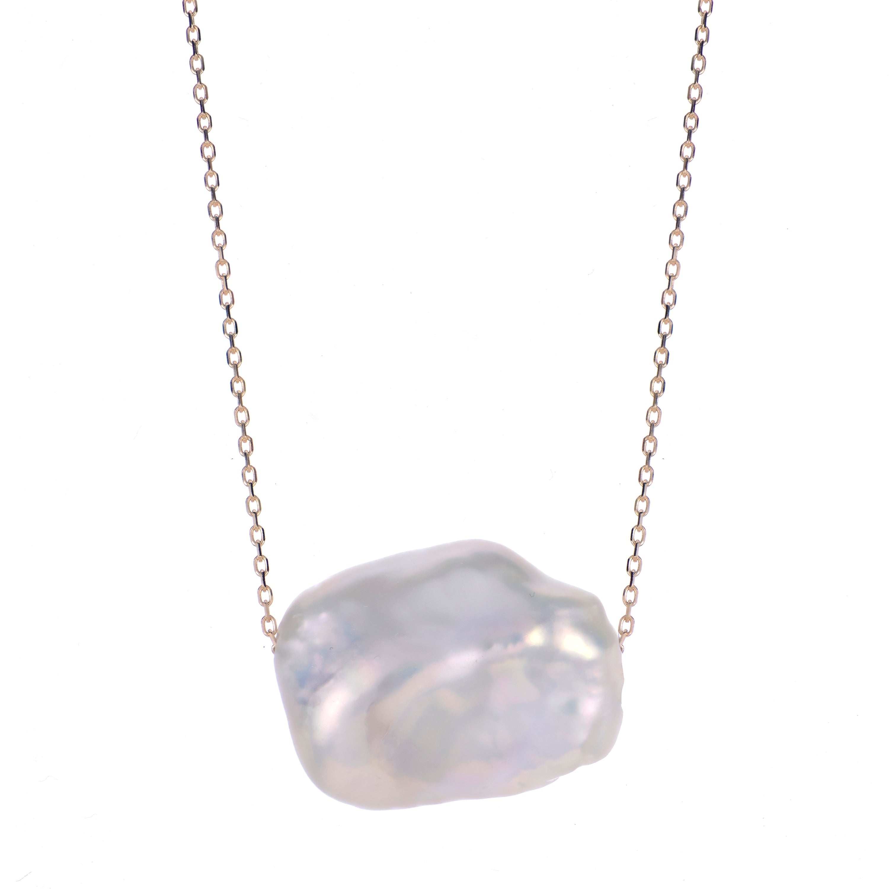 Parkplace Pearls 14KT Yellow Gold Freshwater Keshi Pearl Necklace 966803