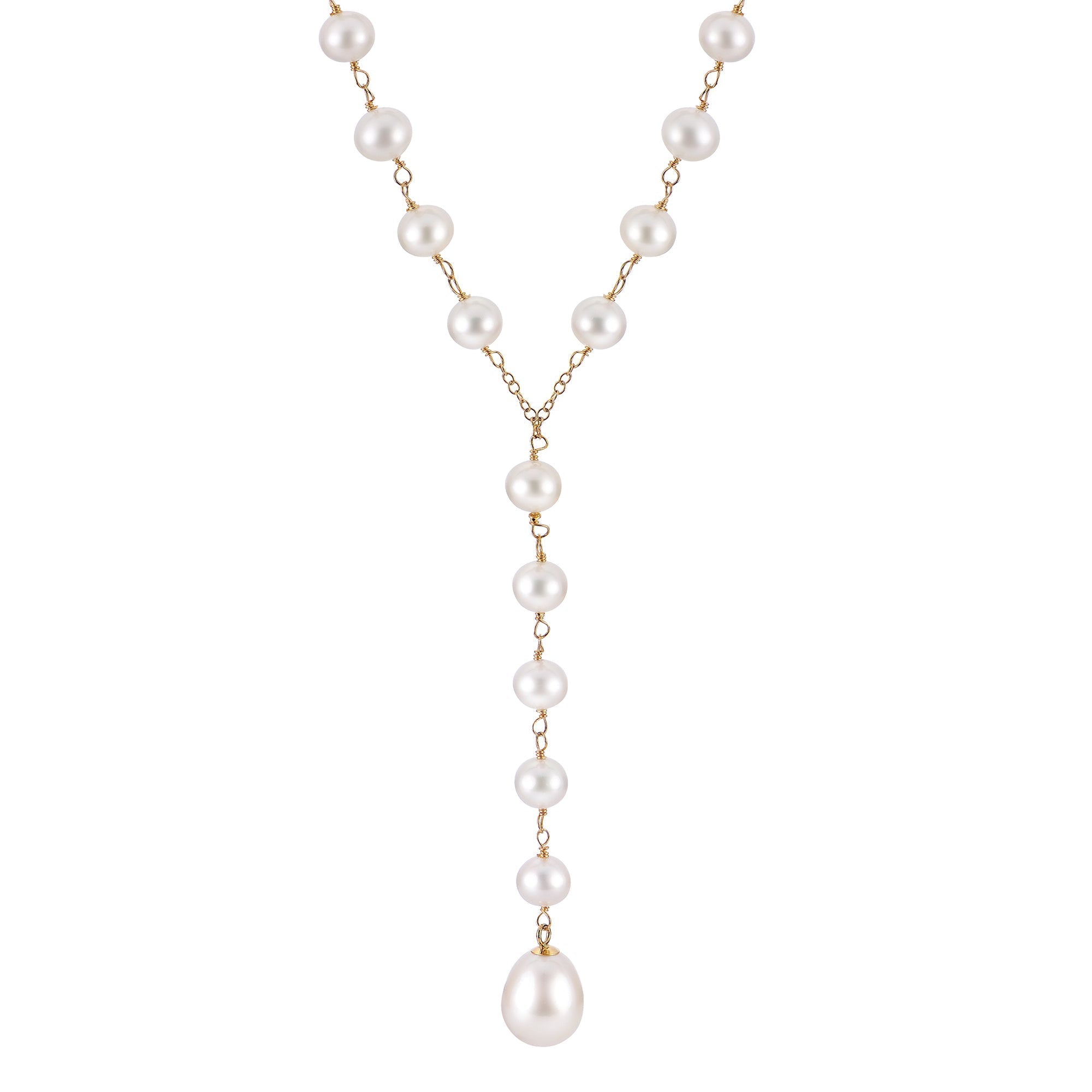 Parkplace Pearls 14KT Yellow Gold Freshwater Pearl Necklace 968182/FW
