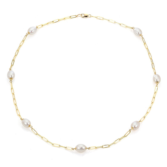 Parkplace Pearls 14KT Yellow Gold Freshwater Necklace 968201/FW