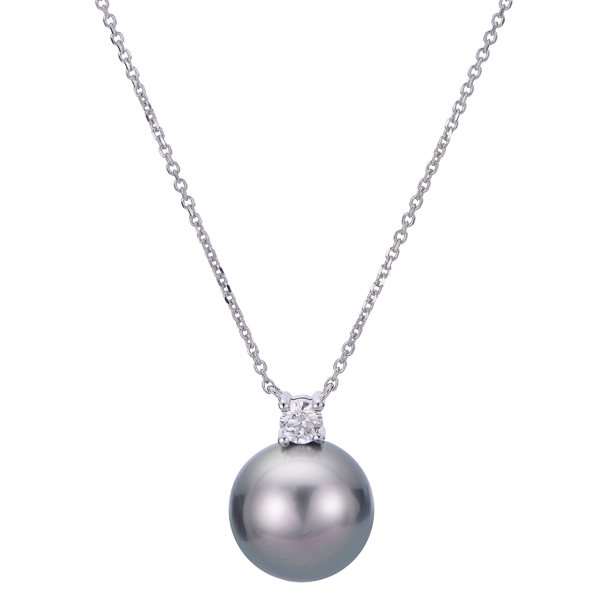 Parkplace Pearls 14KT White Gold Tahitian Pearl Necklace 968728/BWH