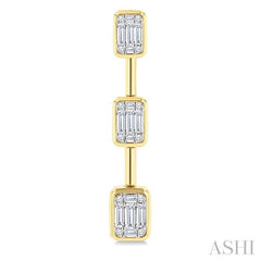 ASHI Fusion Diamond Fashion Earrings 968W2PPFGERYW