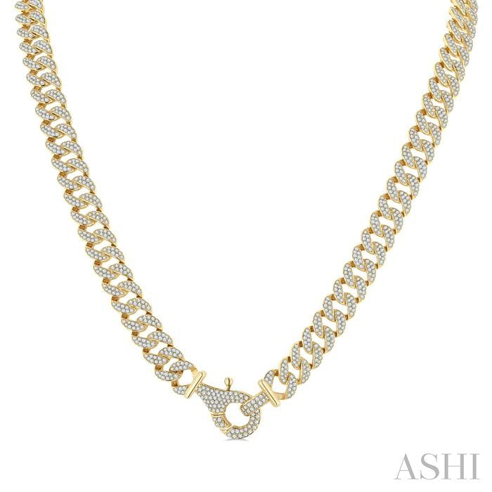 ASHI Cuban Diamond Fashion Necklace 968Z8PPFGNKYG