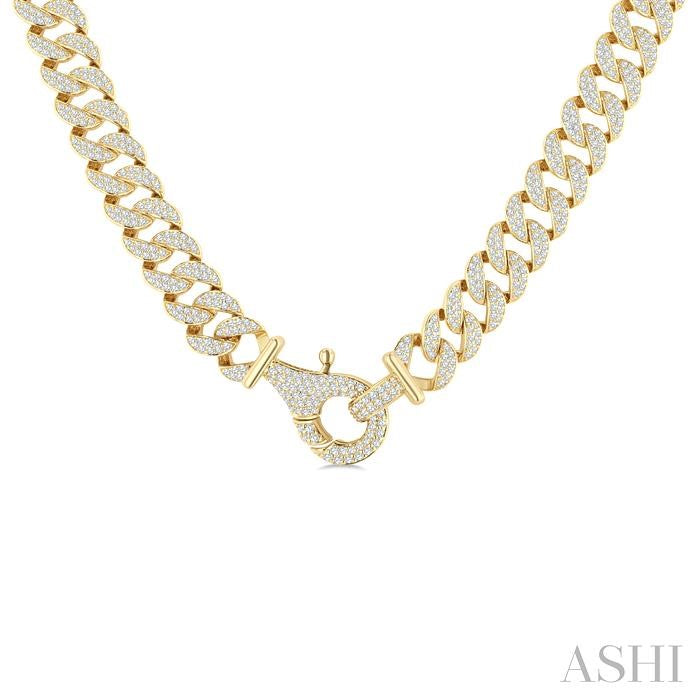 ASHI Cuban Diamond Fashion Necklace 968Z8PPFGNKYG