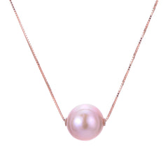 Parkplace Pearls 14KT Rose Gold 13-14mm Freshwater Pearl Solitaire Necklace 969472/RG-NQ18