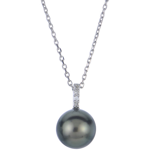 Parkplace Pearls 14KT White Gold Tahitian Pearl Necklace 969749/BWH