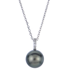 Parkplace Pearls 14KT White Gold Tahitian Pearl Necklace 969749/BWH