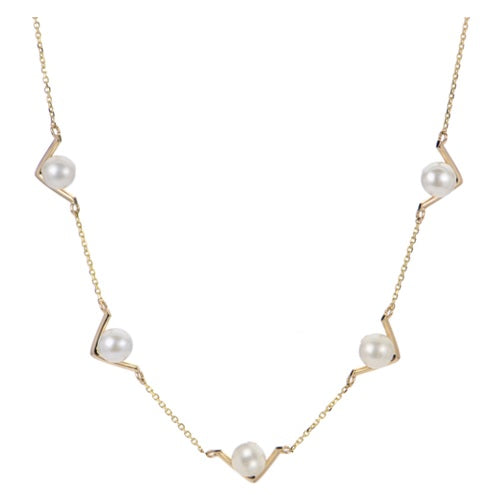 Parkplace Pearls 14KT Yellow Gold Freshwater Pearl Necklace 969784/FW