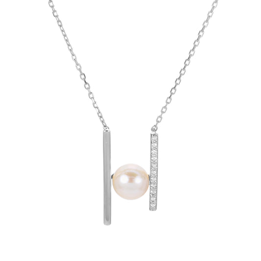 Parkplace Pearls 14KT White Gold Freshwater Pearl Necklace 969868/FWWH