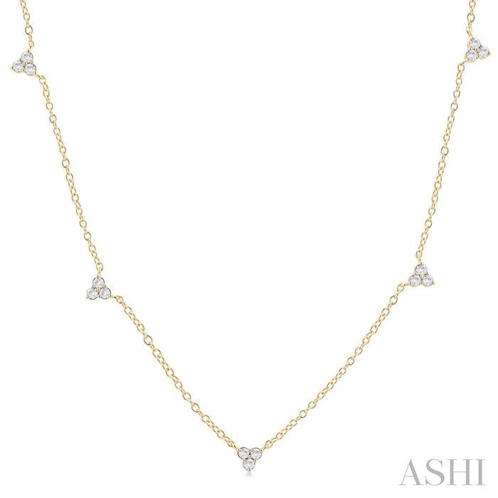 ASHI Diamond Station Necklace 970SHPPFGNKYG