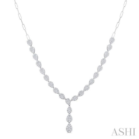 ASHI Lovebright Pear Shape Diamond Fashion Necklace 970Y2PPFGNKWG