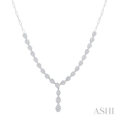 ASHI Lovebright Pear Shape Diamond Fashion Necklace 970Y2PPFGNKWG