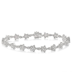 Parkplace Jewelers Flower Diamond Fashion Bracelet 70121PPFHWG