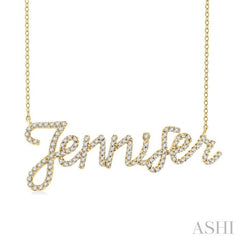ASHI Script 'Jennifer' Diamond Name Necklace 971ZUPPTSNKYG