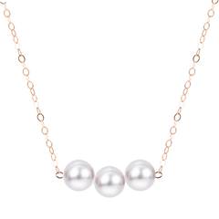 Parkplace Pearls 14KT Yellow Gold Akoya Pearl Necklace 974004