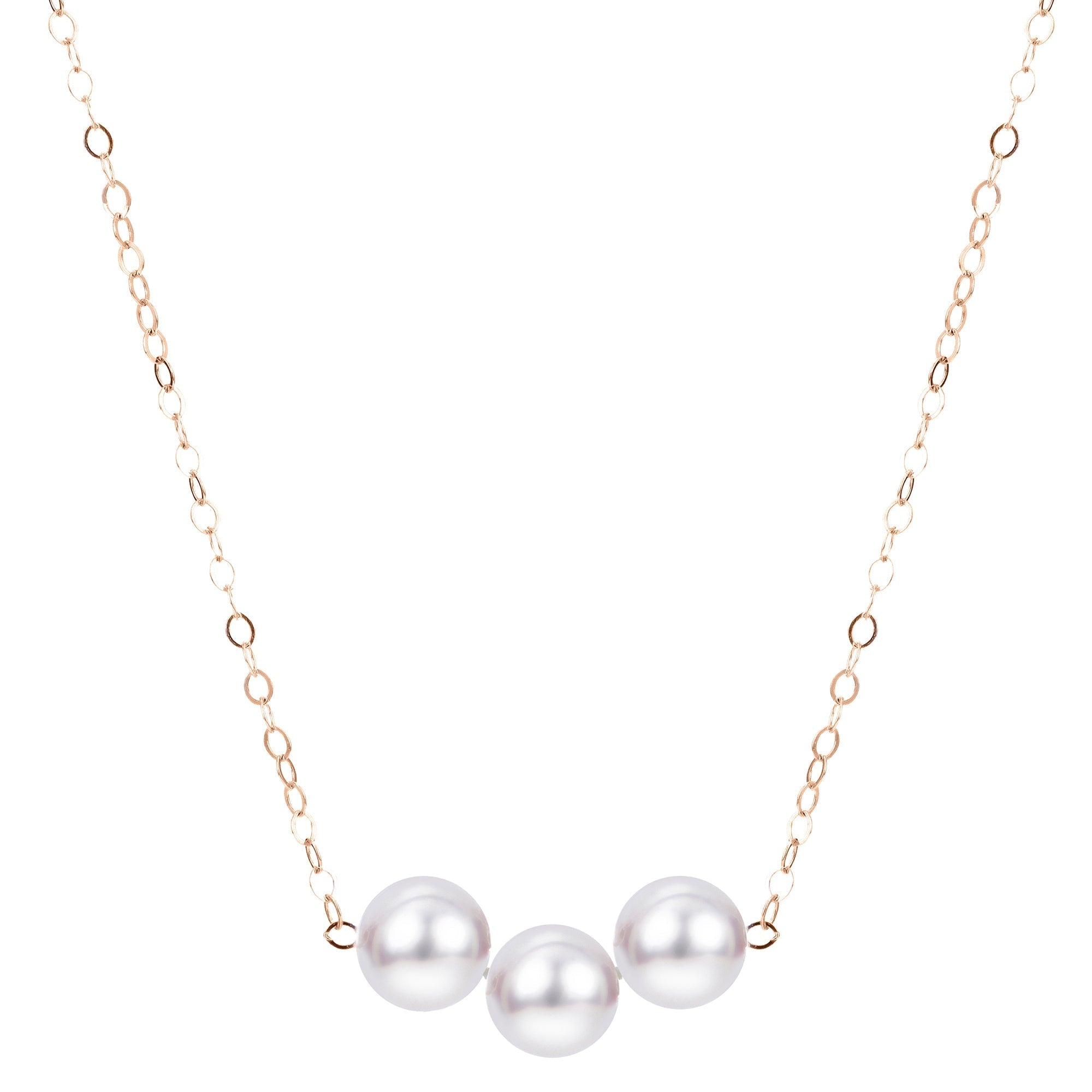 Parkplace Pearls 14KT Yellow Gold Akoya Pearl Necklace 974334