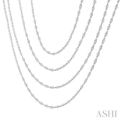 ASHI Bezel Set Layered Diamond Necklace 974S5PPFGNKWG