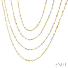 ASHI Bezel Set Layered Diamond Necklace 974S5PPFGNKYG