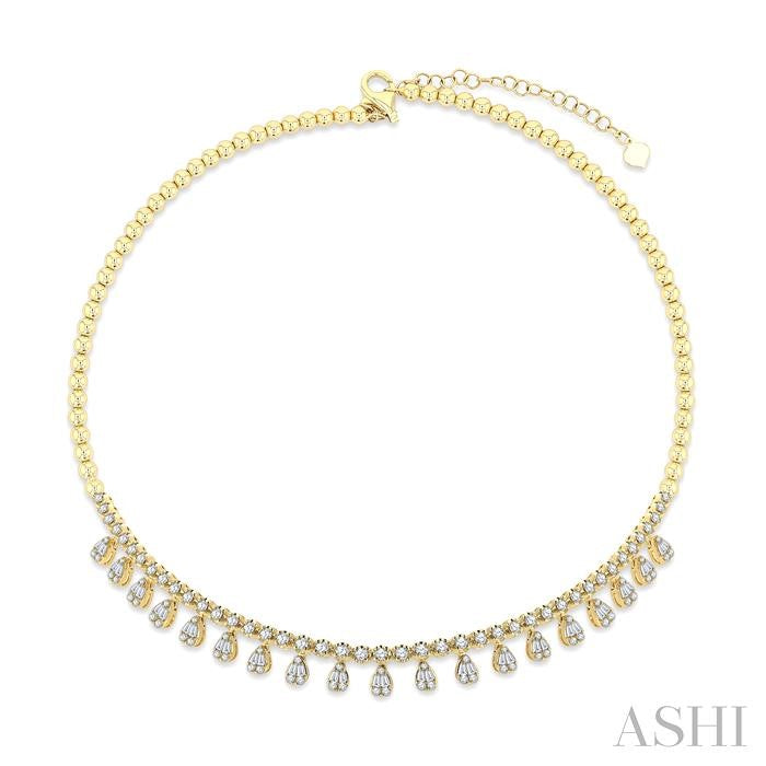 ASHI Diamond Choker Necklace 975Y2PPFGNKYG