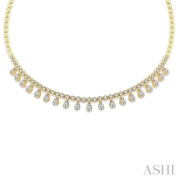 ASHI Diamond Choker Necklace 975Y2PPFGNKYG