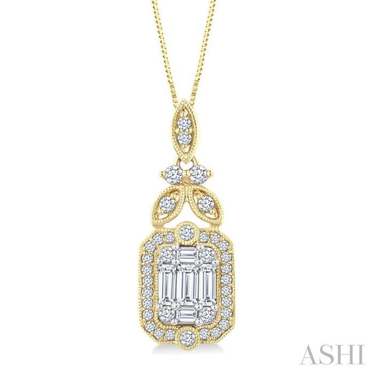 ASHI Fusion Diamond Fashion Pendant 976A3PPFGPDYW