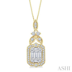 ASHI Fusion Diamond Fashion Pendant 976A3PPFGPDYW