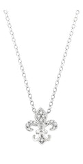 Parkplace Jewelers Fleur De Lis Petite Diamond Fashion Pendant 644C9PPTSPDWG