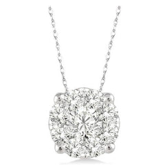 Parkplace Jewelers Round Shape Lovebright Essential Diamond Solitaire Pendant 91758PPFGPDWG