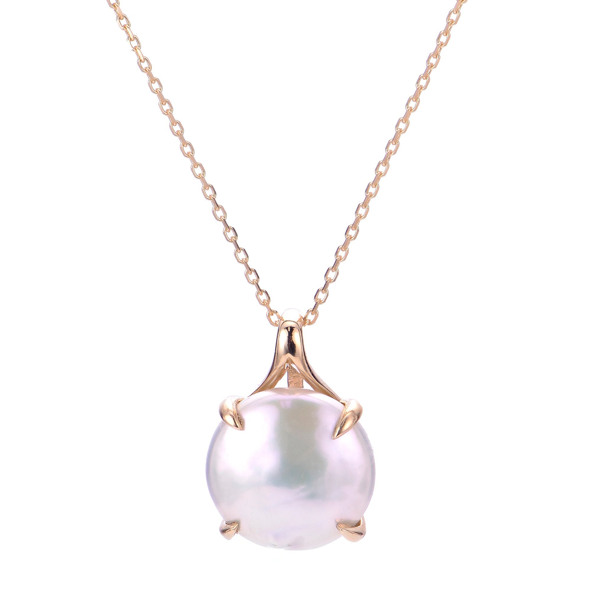 Parkplace Pearls 14KT Yellow Gold Freshwater Coin Pearl Pendant 984002/18