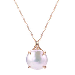 Parkplace Pearls 14KT Yellow Gold Freshwater Coin Pearl Pendant 984002/18
